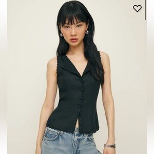 Reformation Amela Linen Top | NEW WITH TAGS